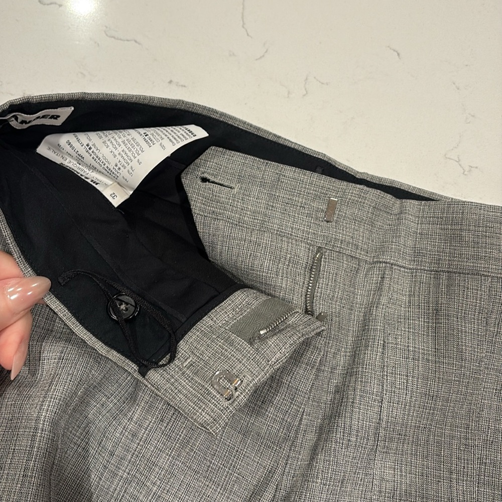 Jil Sander women’s Gray wool Wide-Leg Pants size 32/XS - Picture 3 of 5